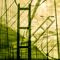 My first abstract view of the Humber Bridge